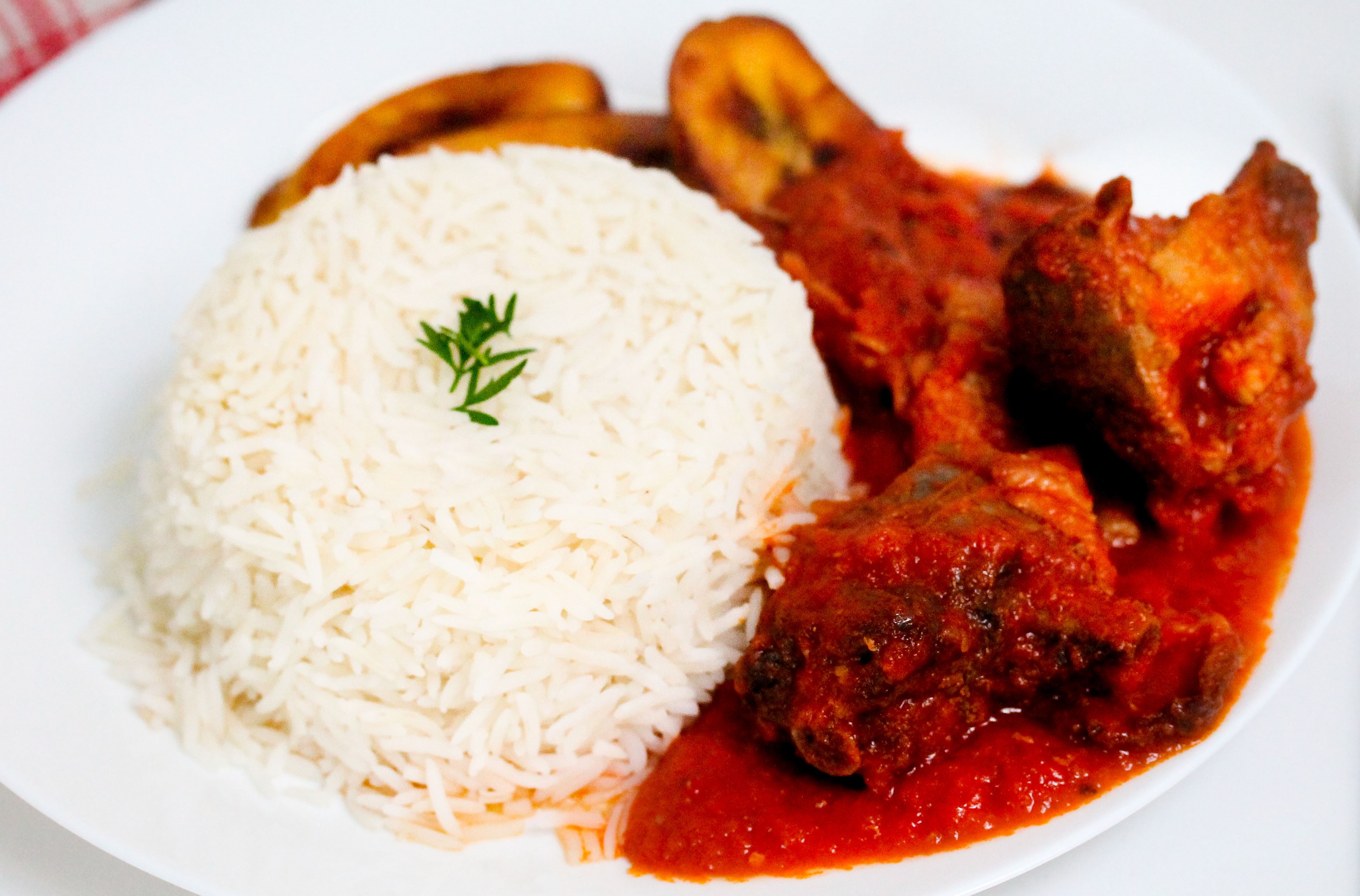 WHITE RICE and STEW